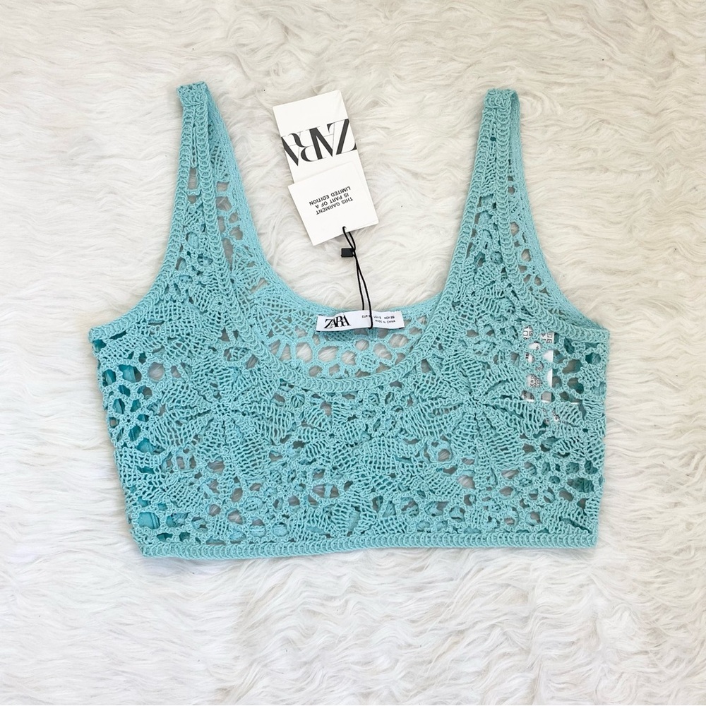 ZARA Crochet Lace Top - Picture 3 of 5